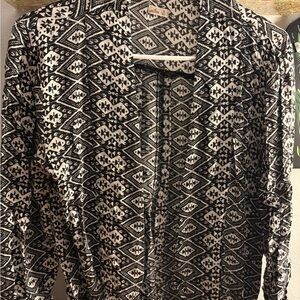 Hollister Monochrome Geometric Cardigan